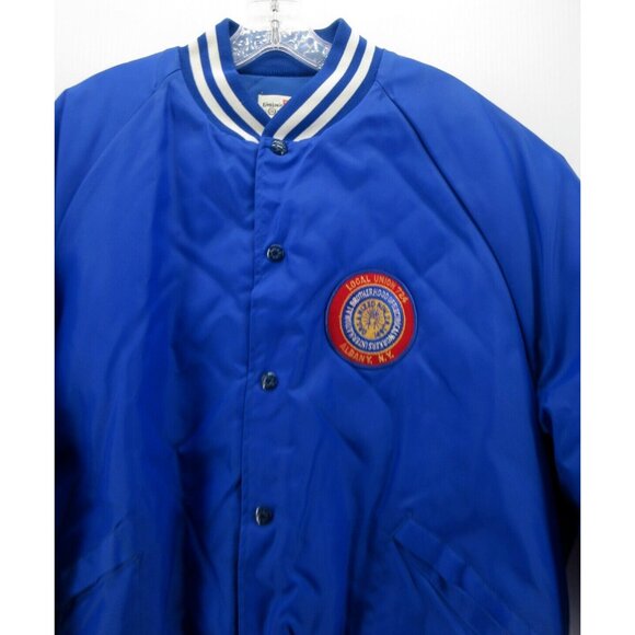 VINTAGE King Louie Jacket XXL Pro Fit Satin Bomber Local Union 724 NY - Picture 2 of 11